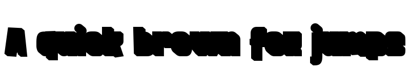 Preview of FROS BOLD Shadow Regular font