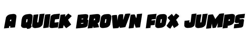 Preview of Frost Giant Rotalic Italic font