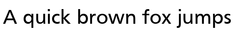 Preview of Frutiger Regular font