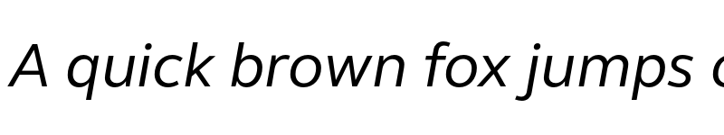 Preview of FS Elliot Pro Italic font