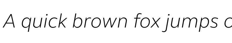 Preview of FS Elliot Pro Light Italic font