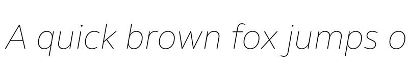 Preview of FS Elliot Pro Thin Italic font