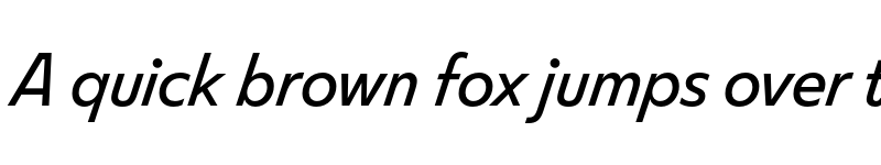 Preview of FS Split Sans Trial Italic font