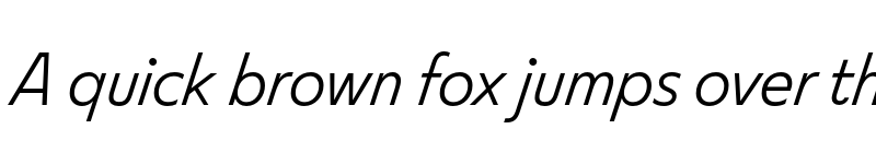 Preview of FS Split Sans Trial Light Italic font