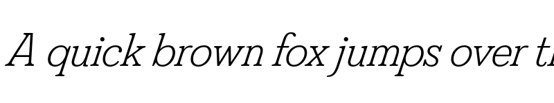 Preview of FS Split Serif Trial Light Italic font