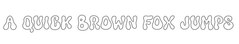 Preview of Funkie Retro Outline Regular font