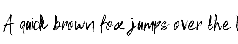 Preview of Fusha Brush Regular font