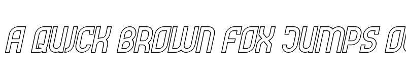 Preview of Futrons Outline Italic font