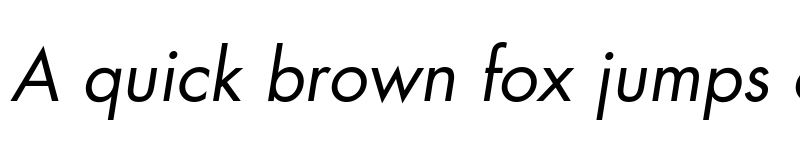 Preview of Futura LT BookOblique font
