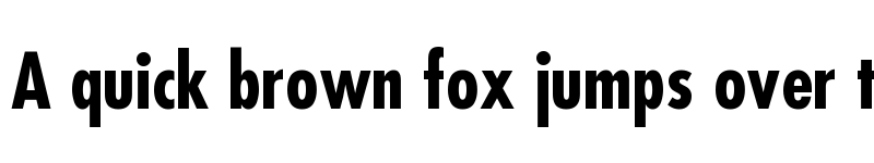 Preview of Futura LT CondensedBold font