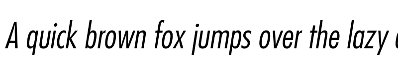 Preview of Futura LT CondensedLightObl font