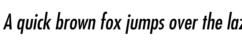 Preview of Futura LT CondensedOblique font