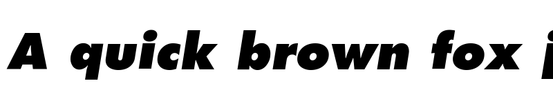 Preview of Futura LT ExtraBoldOblique font