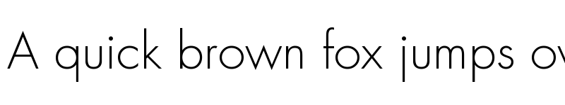 Preview of Futura LT Light font