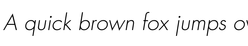 Preview of Futura LT LightOblique font
