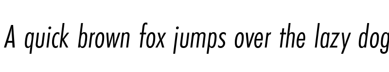 Preview of Futura PT Cond Book Oblique font