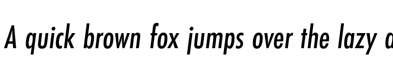 Preview of Futura PT Cond Medium Oblique font