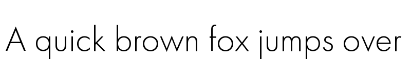 Preview of Futura PT Light font