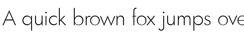 Preview of Futura TS New ExtraLight font