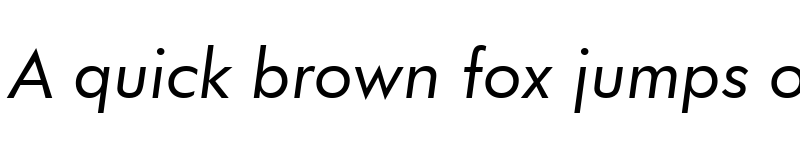 Preview of Futura Windows Italic font