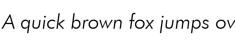 Preview of Futura Windows Light Italic font
