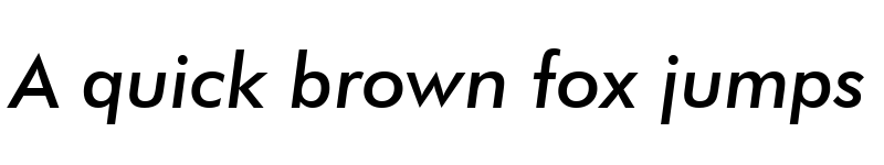 Preview of Futura Windows Semibold Italic font