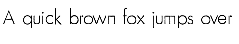 Preview of FuturaRener Light font