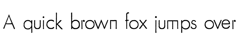 Preview of FuturaRenner Light font