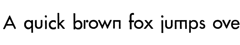 Preview of FuturaRenner Regular font