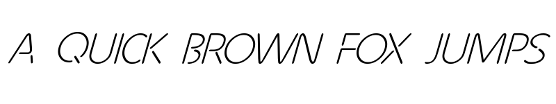 Preview of Future Light Italic font