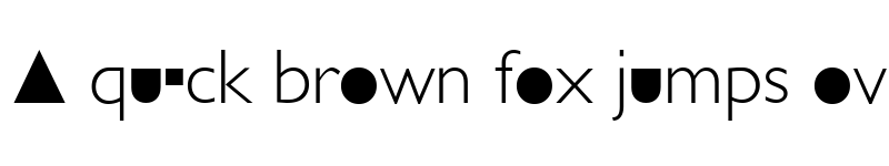 Preview of Futurism Light font