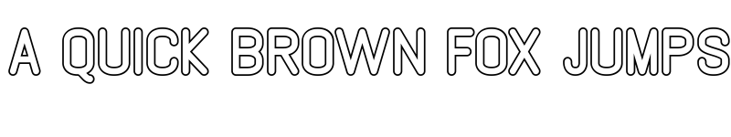 Preview of GABOED Outline font