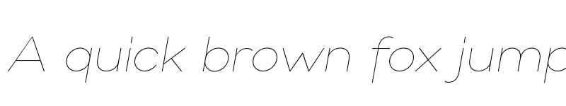 Preview of Gabriel Sans-Trial Thin Italic font