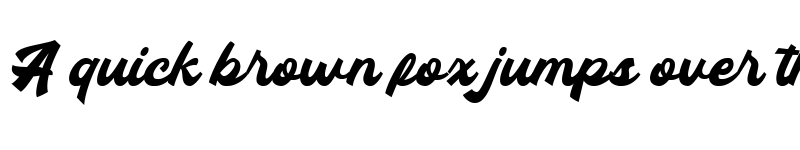 Preview of Gading Retro Regular font