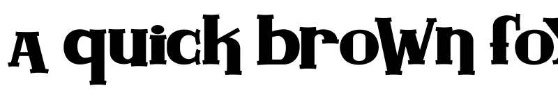 Preview of Gaga Highland Four font