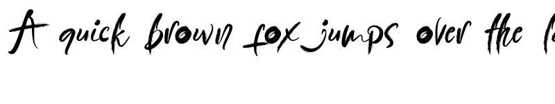 Preview of GagalMoveOnbrushDemo Regular font