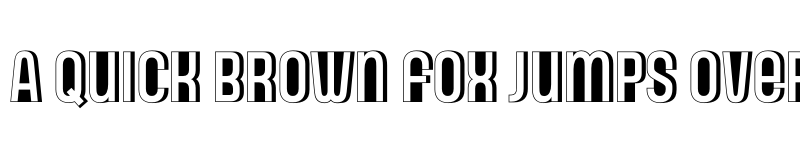 Preview of Gala Shadow font