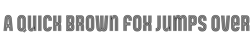 Preview of Gala Triline font