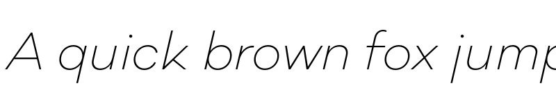 Preview of Galano Classic Alt ExtraLight Italic font