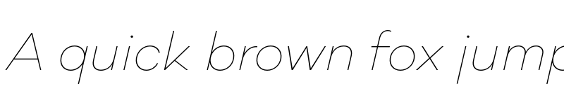 Preview of Galano Classic Alt Thin Italic font