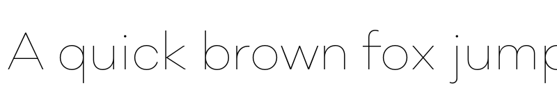 Preview of Galano Classic Thin font