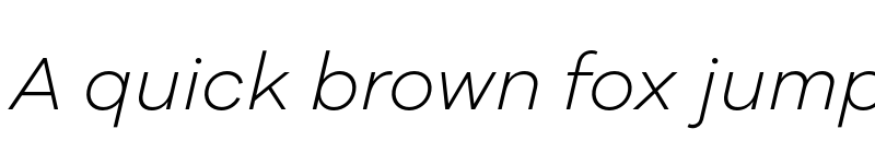 Preview of Galano Grotesque Alt Light Italic font