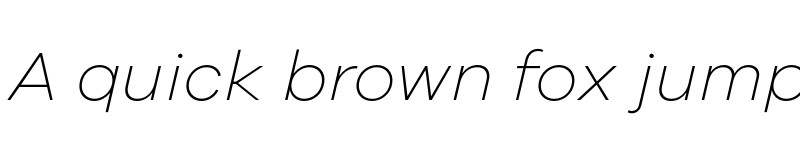 Preview of Galano Grotesque ExtraLight Italic font