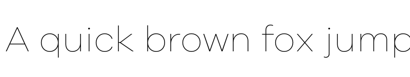 Preview of Galano Grotesque Thin font