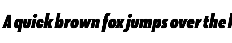 Preview of Galatea Black Condensed Italic font