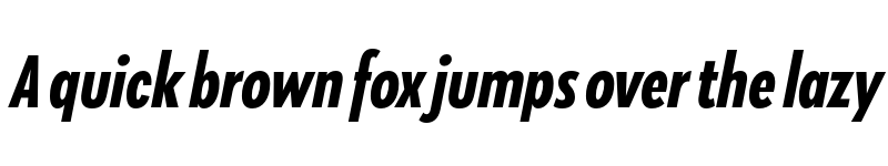 Preview of Galatea Bold Condensed Italic font