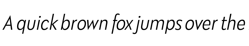 Preview of Galatea Light Narrow Italic font