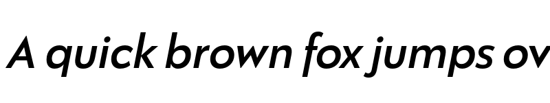 Preview of Galatea Medium Italic font