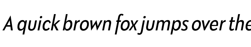 Preview of Galatea Narrow Italic font