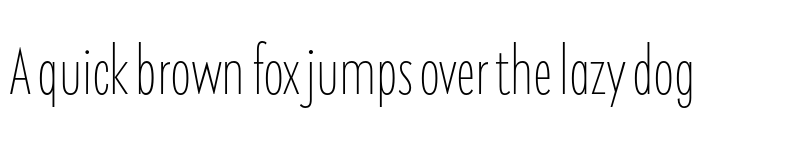 Preview of Galatea Thin Condensed font